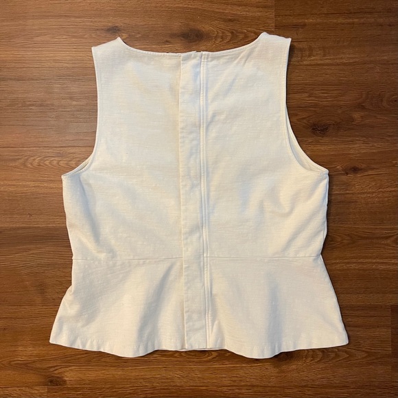 J.Crew Ponte Peplum Top - White - Picture 2 of 9